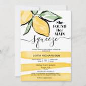 Sie fand ihre wichtigste Zitrone BOHO SUMMER Einladung (Vorderseite)