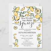 Sie fand ihre wichtigste Zitrone BOHO SUMMER Invit Einladung (Vorderseite)