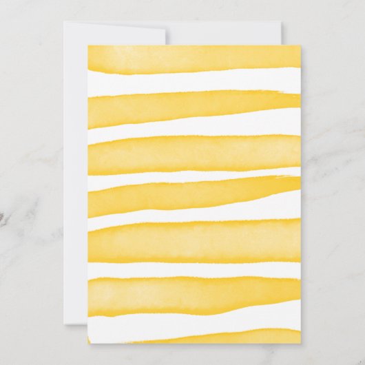 Sie fand ihre wichtigste Zitrone BOHO SUMMER Invit Einladung (Rückseite)