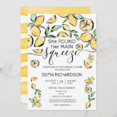 Sie fand ihre wichtigste Zitrone BOHO SUMMER Invit Einladung (Vorne/Hinten)