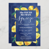 Sie fand ihre wichtigste Zitrone BOHO SUMMER Invit Einladung (Vorne/Hinten)