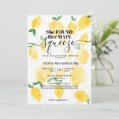Sie fand ihre wichtigste Zitrone BOHO SUMMER Invit Einladung (Stehend Vorderseite)