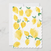 Sie fand ihre wichtigste Zitrone BOHO SUMMER Invit Einladung (Rückseite)