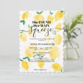 Sie fand ihre wichtigste Zitrone BOHO SUMMER Invit Einladung (Stehend Vorderseite)