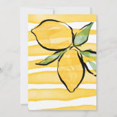 Sie fand ihre wichtigste Zitrone BOHO SUMMER Invit Einladung (Rückseite)