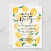 Sie fand ihre wichtigste Zitrone BOHO SUMMER Invit Einladung (Vorderseite)