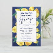 Sie fand ihre wichtigste Zitrone BOHO SUMMER Invit Einladung (Stehend Vorderseite)