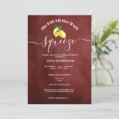 Sie fand ihre wichtigste Zitrone Sommer Italien In Einladung (Stehend Vorderseite)