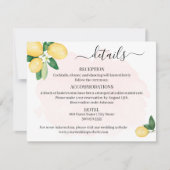 Sie fand ihre wichtigste Zitronenschale Einladung (Vorderseite)