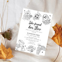 Sie fand ihren Boo-Geister-Blumen-Braut- Shower
