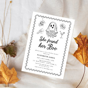 Sie fand ihren Boo Ghost Floral Brautjungfern-Ein Einladung