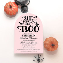 Sie fand ihren Boo Halloween Brautparty Invitati
