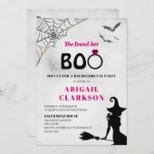 Sie fand ihren Boo Halloween-Junggeselinnen-Abschi Einladung (Vorne/Hinten)