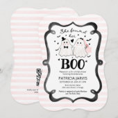 Sie fand ihren Boo QR-Code-Junggesellinnen-Abschie Einladung (Vorne/Hinten)
