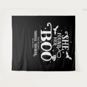Sie fand ihren Brautparty-Hintergrund zu Halloween Wandteppich (Vorderseite (Horizontal))