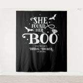 Sie fand ihren Brautparty-Hintergrund zu Halloween Wandteppich (Vorderseite)