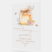 Sie fand ihren Brautparty "Willkommen" Acrylschild (Winkel)