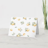 Sie fand ihren Haupt-Squeeze-Zitronen-Junggesellin Dankeskarte (Rückseite)