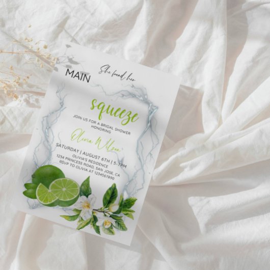 Sie fand ihren Hauptpresse | Citrus Brautparty Einladung