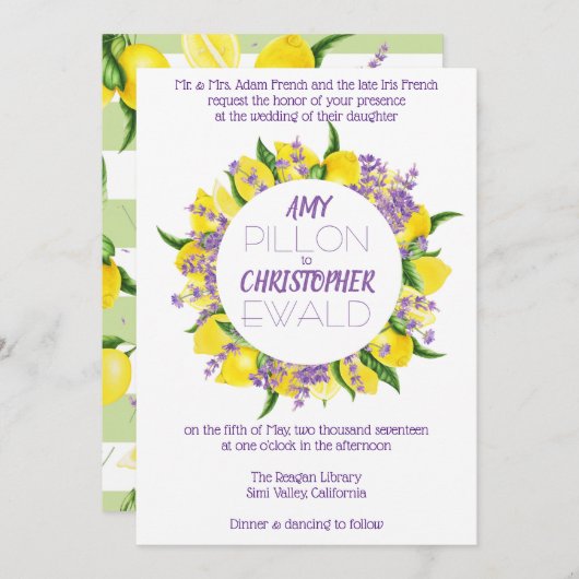 Sie fand ihren Hauptpresse - Einladung zur Hochzei (Vorne/Hinten)