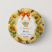 Sie fand ihren Honey Brautparty Gefallen Button (Vorderseite)