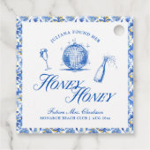 Sie fand ihren Honey Honey Blue Greece Bachelorett Geschenkanhänger (Rückseite)