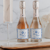 Sie fand ihren Honey Honey Blue Greece Bachelorett Schaumweinetikett