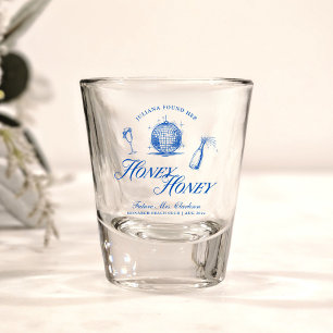 Sie fand ihren Honey Honey Blue Greece Bachelorett Schnapsglas