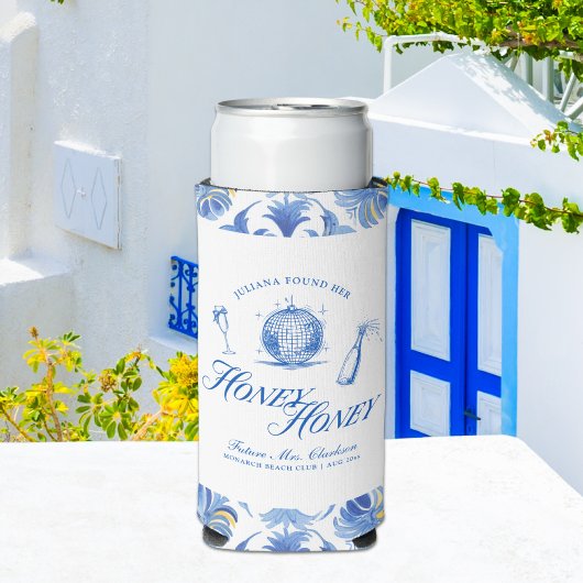 Sie fand ihren Honey Honey Blue Greece Bachelorett Selters Dosenkühler