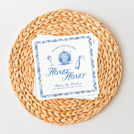 Sie fand ihren Honey Honey Blue Greece Bachelorett Serviette