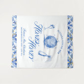 Sie fand ihren Honey Honey Blue Greece Bachelorett Wandteppich (Vorderseite (Horizontal))