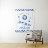 Sie fand ihren Honey Honey Blue Greece Bachelorett Wandteppich (Beispiel)