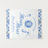 Sie fand ihren Honey Honey Blue Greece Bachelorett Wandteppich (Vorderseite (Horizontal))