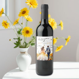 Sie fand ihren Honey-Polterabend Weinetikett