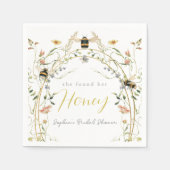Sie fand ihren Honey Wildflower-Junggesellinnenabs Serviette (Vorderseite)