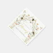 Sie fand ihren Honey Wildflower-Junggesellinnenabs Serviette (Ecke)