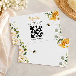 Sie fand ihren Honig Elegant Floral Gold Custom Begleitkarte