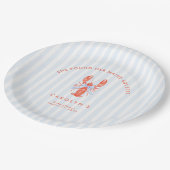 Sie fand ihren Mainsqueeze Coastal Hummer Pappteller (Schrägansicht)