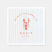 Sie fand ihren Mainsqueeze Coastal Hummer Serviette (Vorderseite)