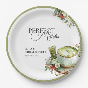Sie fand ihren perfekten Matcha-Junggesellinnenabs Pappteller