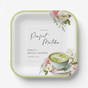 Sie fand ihren perfekten Matcha-Junggesellinnenabs Pappteller