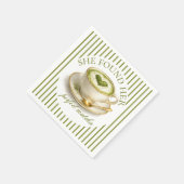Sie fand ihren perfekten Matcha-Junggesellinnenabs Serviette (Ecke)