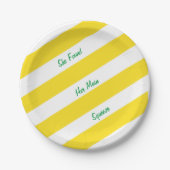 Sie fand ihren wichtigsten Junggeselinnen-Abschied Pappteller (Vorderseite)