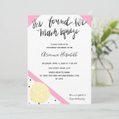 Sie fand ihren wichtigsten Squeeze Brautparty Einl Einladung (Stehend Vorderseite)