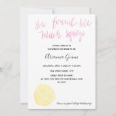 Sie fand ihren wichtigsten Squeeze Brautparty Einl Einladung (Vorderseite)