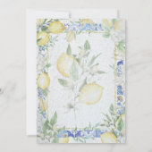 Sie fand ihren wichtigsten Squeeze Lemon Bridal Br Einladung (Rückseite)