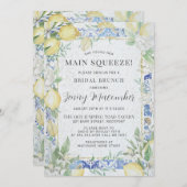 Sie fand ihren wichtigsten Squeeze Lemon Bridal Br Einladung (Vorne/Hinten)