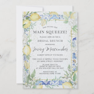 Sie fand ihren wichtigsten Squeeze Lemon Bridal Br Einladung