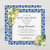 Sie fand ihren wichtigsten Squeeze Lemon Hen Party Einladung (Vorne/Hinten)