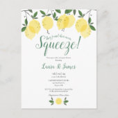 Sie fanden ihr wichtigstes Zitronenmeer-Brautparty Ankündigungspostkarte (Vorderseite)